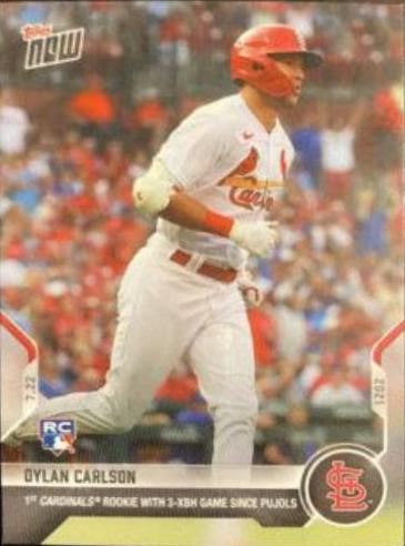 Dylan Carlson #543 2021 Topps Now Baseball