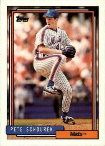 Pete Schourek #287 Baseball Cards 1992 Topps