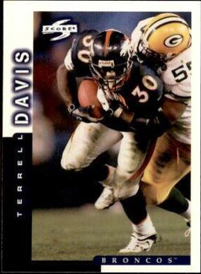 Terrell Davis #32 Football Cards 1998 Panini Score