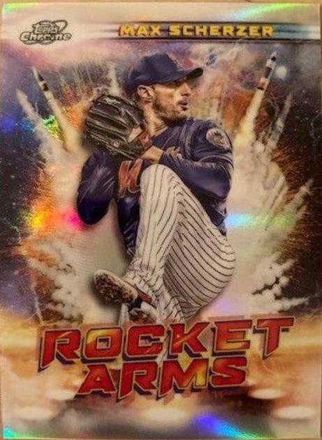 Max Scherzer #RA-3 Baseball Cards 2022 Topps Cosmic Chrome Rocket Arms