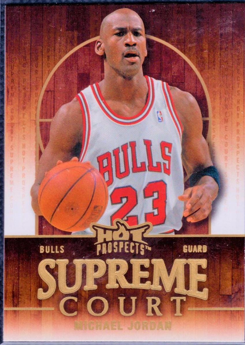Michael Jordan #SC-3 Basketball Cards 2008 Fleer Hot Prospects Supreme Court