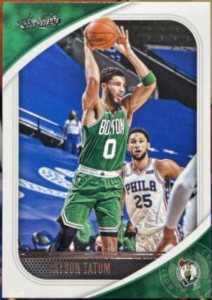 Jayson Tatum #4 Basketball Cards 2020 Panini Absolute Memorabilia