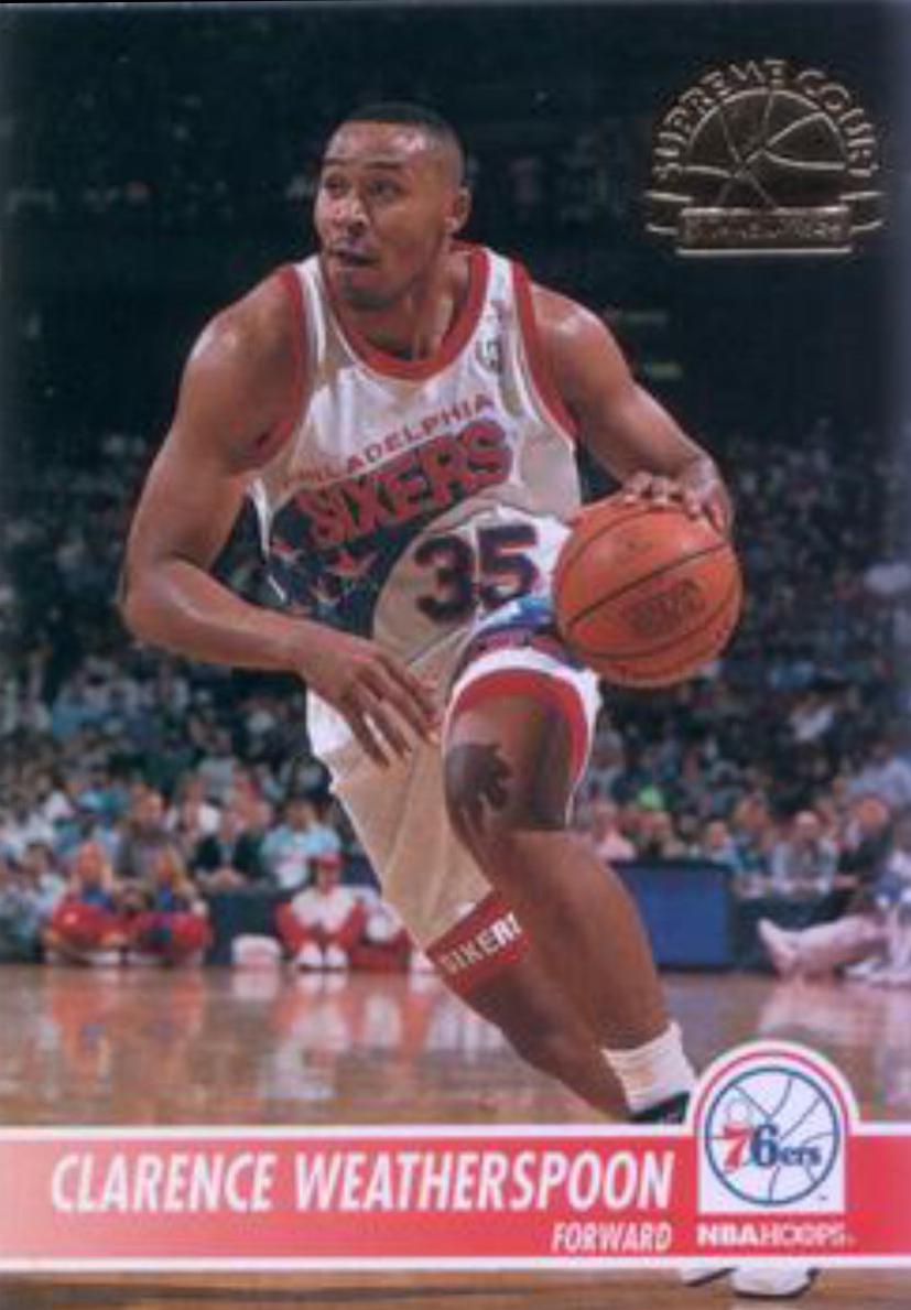 Clarence Weatherspoon #AC35 Basketball Cards 1994 Hoops Supreme Court