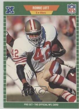 Ronnie Lott #379 Football Cards 1989 Pro Set