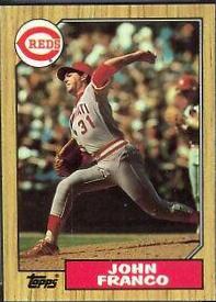 John Franco #305 Baseball Cards 1987 Topps Tiffany