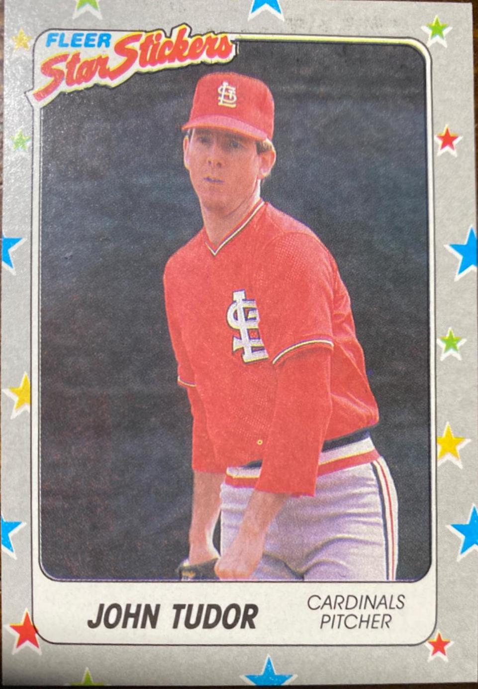 John Tudor #121 Baseball Cards 1988 Fleer Star Stickers