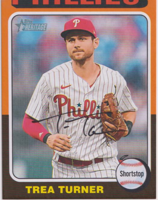 Trea Turner #OB-29 Baseball Cards 2024 Topps Heritage Oversized 1975