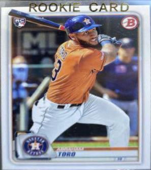 Abraham Toro #23 Baseball Cards 2020 Bowman