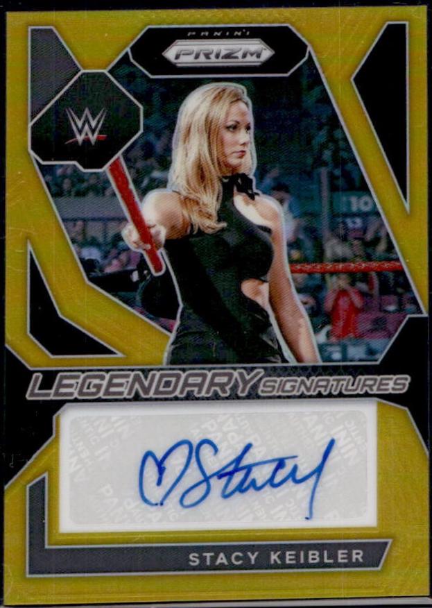 Stacy Keibler [Gold Prizm] #9 Prices | 2024 Panini Select WWE Legendary ...