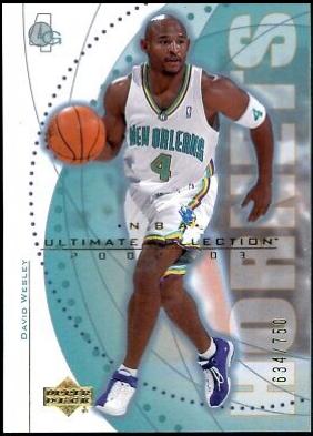 David Wesley #41 Basketball Cards 2002 Ultimate Collection