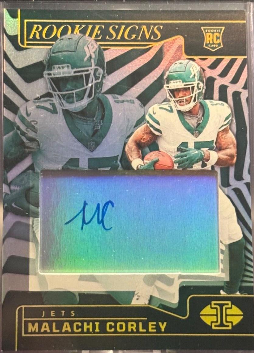 Malachi Corley #15 Football Cards 2024 Panini Illusions Rookie Signs