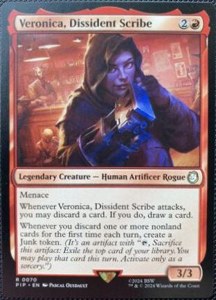 Veronica, Dissident Scribe (Magic Fallout)