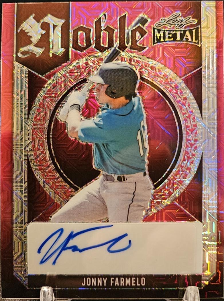 Jonny Farmelo #N-JF1 2023 Leaf Metal Noble Autograph Baseball