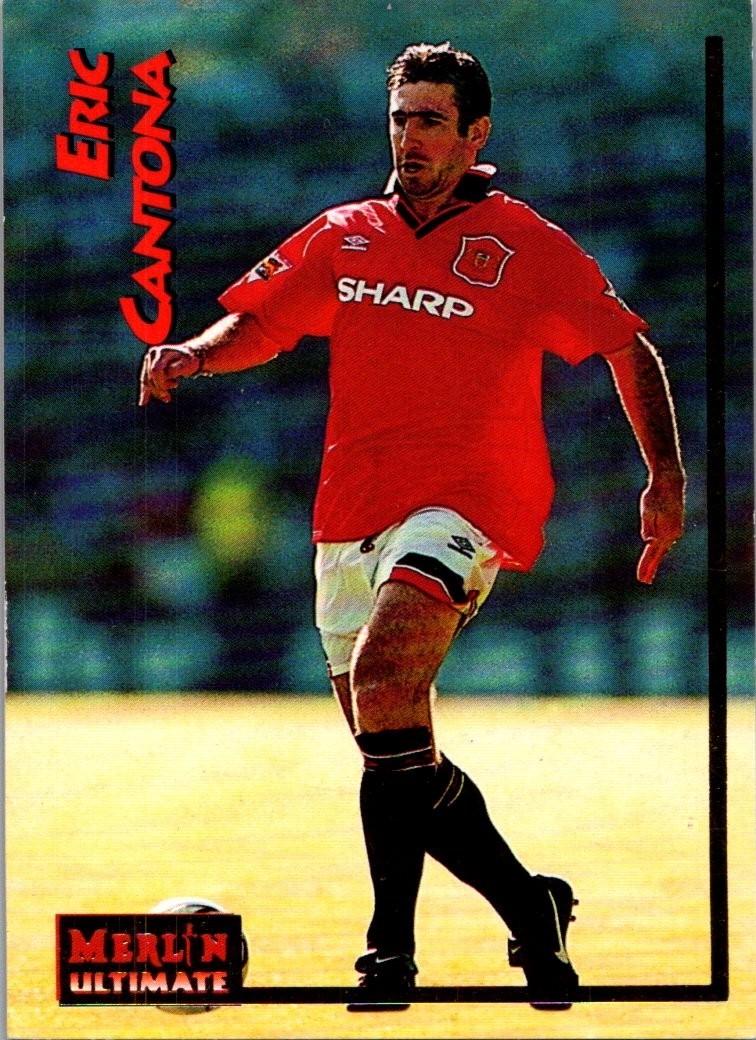 Eric Cantona #129 1995 Merlin Ultimate Soccer