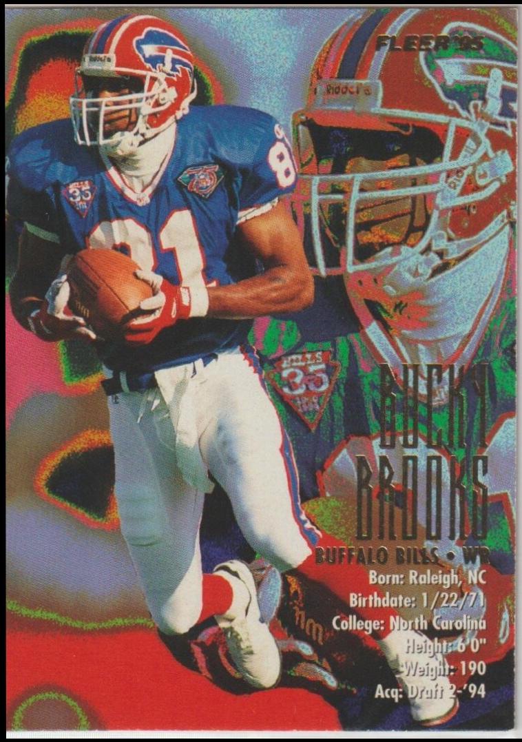 Bucky Brooks #29 Football Cards 1995 Fleer