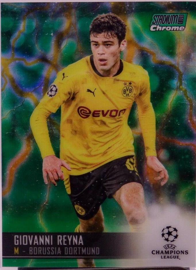 Giovanni Reyna #44 Soccer Cards 2020 Stadium Club Chrome UEFA Champions League