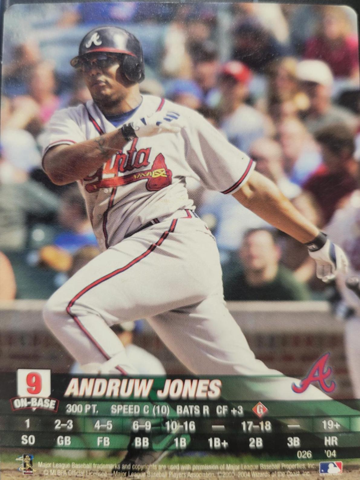 Andruw Jones #9 Baseball Cards 2004 MLB Showdown