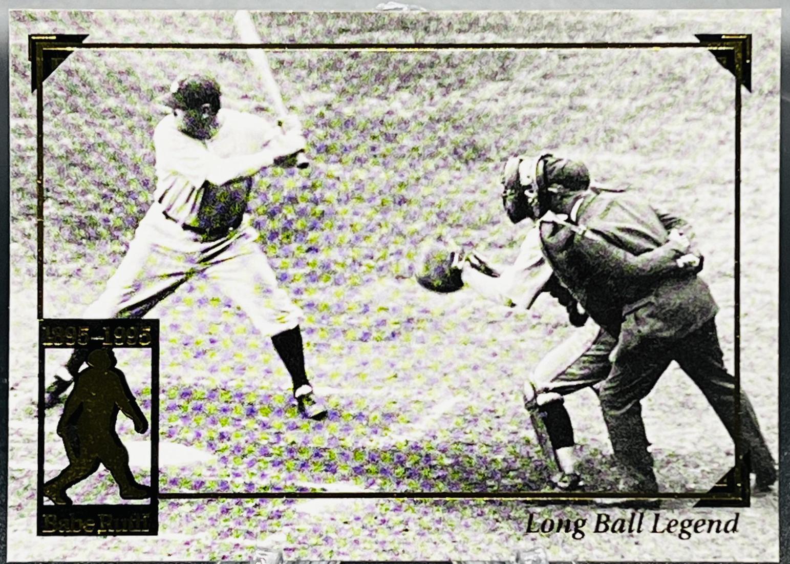 Long Ball Legend #8 Baseball Cards 1995 Megacards Babe Ruth