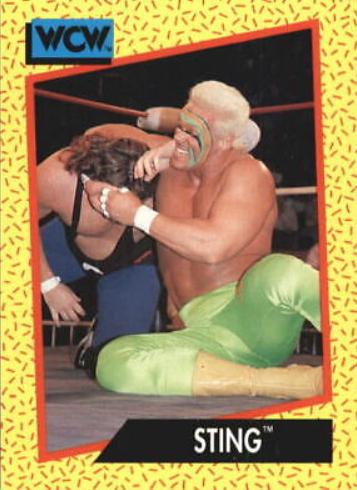 Sting #8 Wrestling Cards 1991 Impel WCW