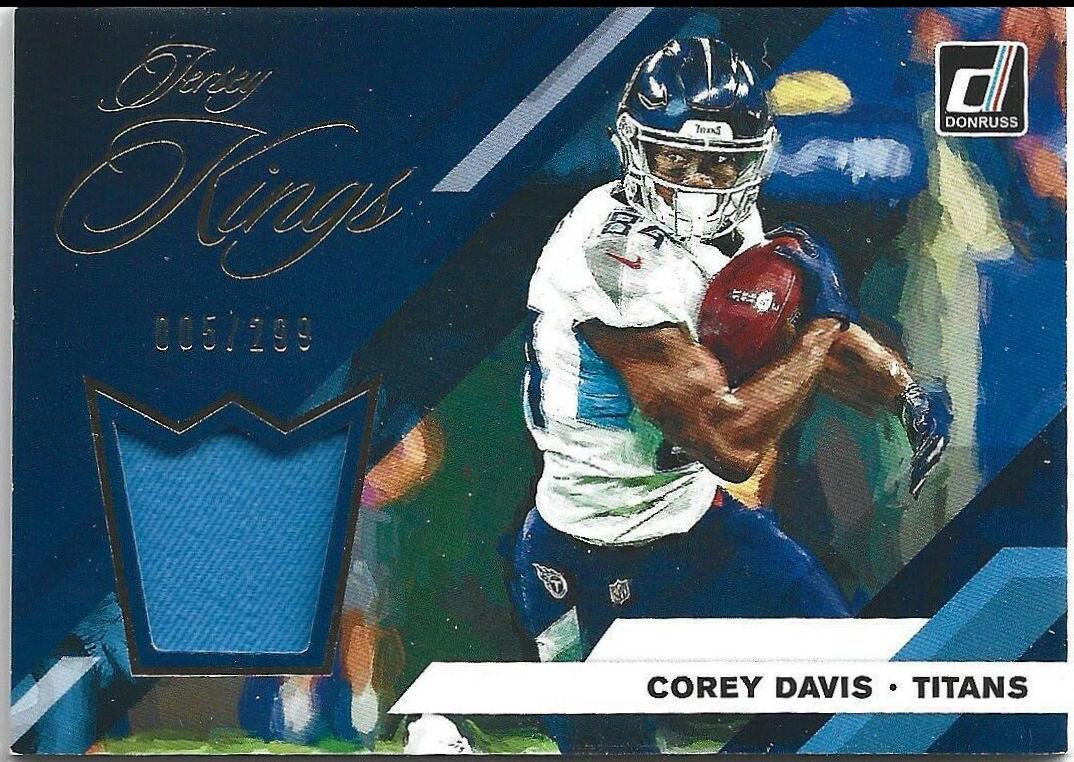 Corey Davis #JK 29 Football Cards 2019 Donruss Jersey Kings