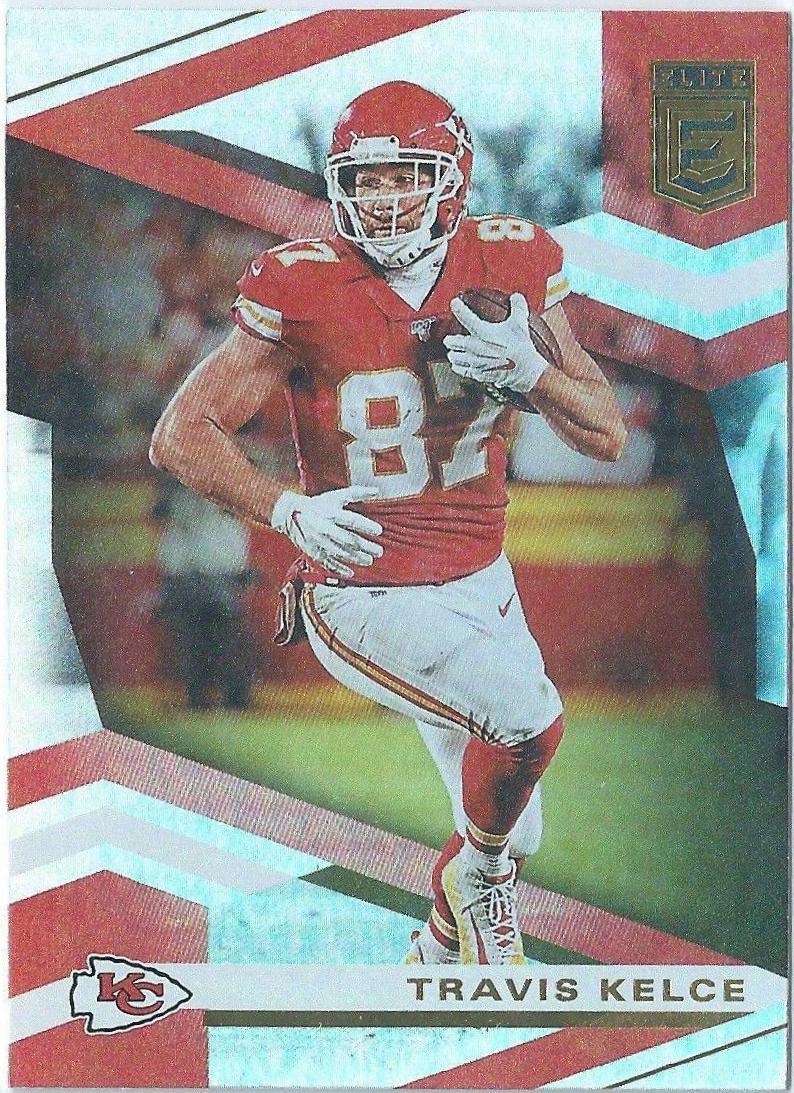 Travis Kelce #3 Football Cards 2020 Panini Donruss Elite