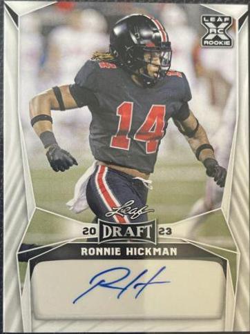Ronnie Hickman #BA-RH1 2023 Leaf Draft Autographs Football