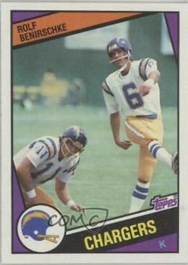 Rolf Benirschke #175 Football Cards 1984 Topps