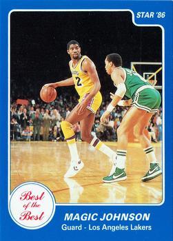 Magic Johnson #8 Basketball Cards 1986 Star Best of the New Old