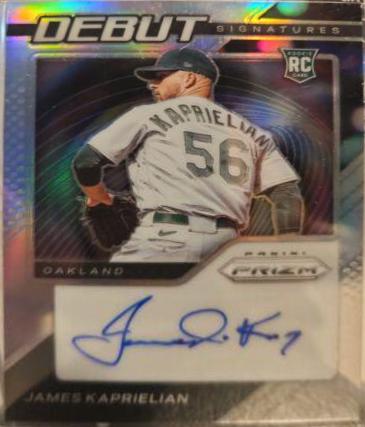 James Kaprielian #DS-JK Baseball Cards 2021 Panini Prizm Debut Signatures