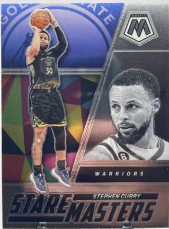 Stephen Curry #3 Basketball Cards 2022 Panini Mosaic Stare Masters