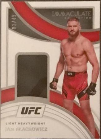 Jan Blachowicz #2 Ufc Cards 2022 Panini Immaculate UFC