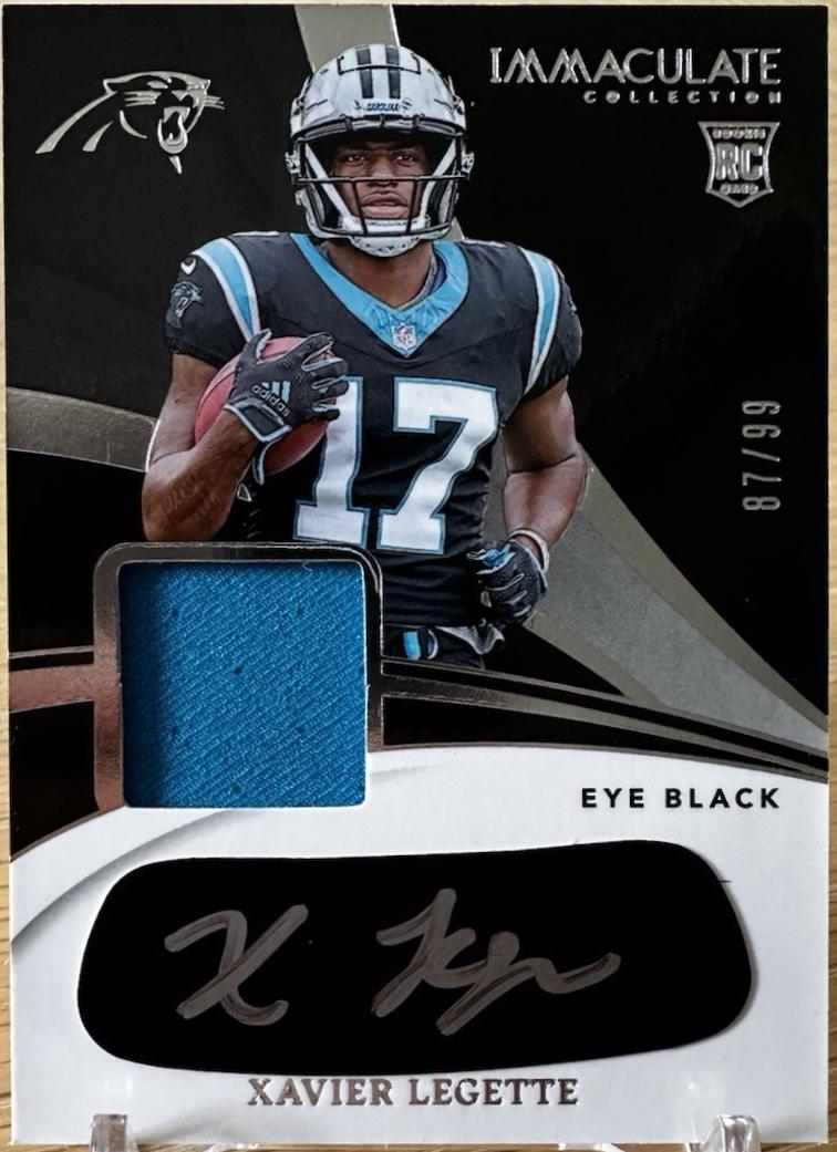 Xavier Legette #7 2024 Panini Immaculate Signature Patch Rookie Football