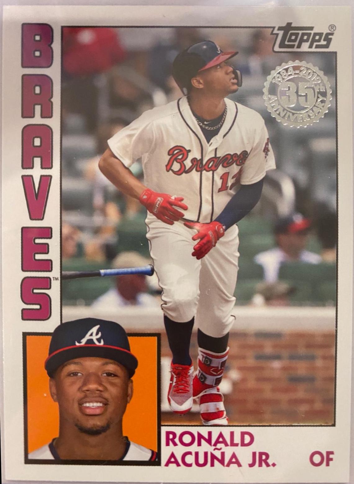 Ronald Acuna Jr #T84-19 Baseball Cards 2019 Topps 1984 Baseball