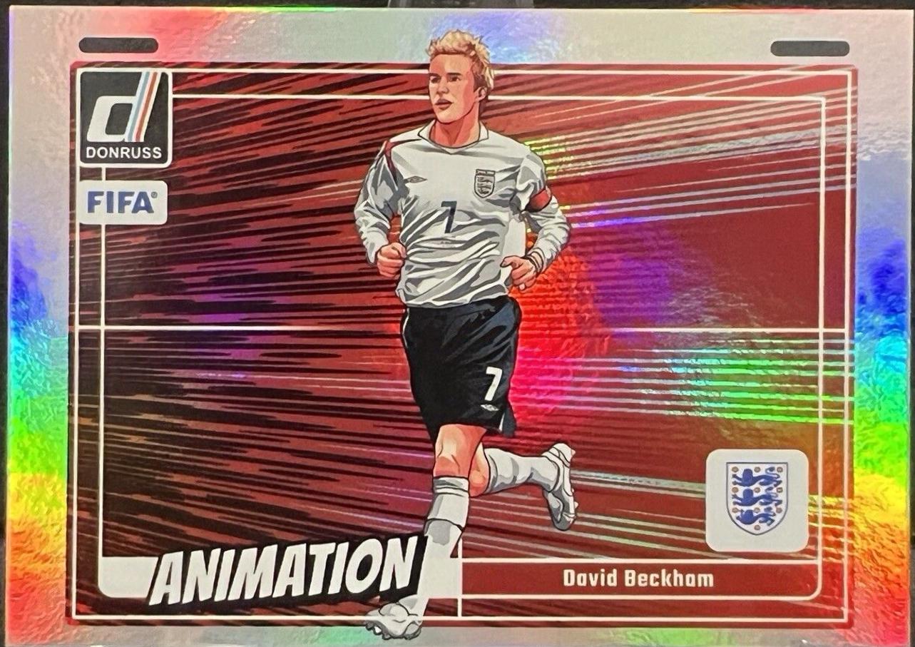 David Beckham #22 Soccer Cards 2024 Panini Donruss Animation