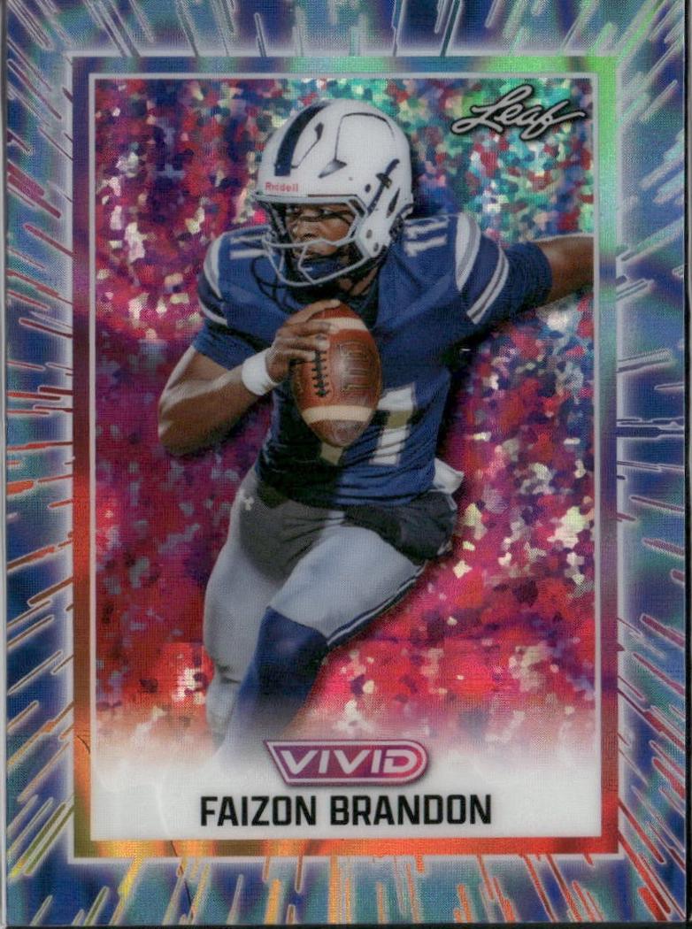 Faizon Brandon #67 2025 Leaf Vivid Football