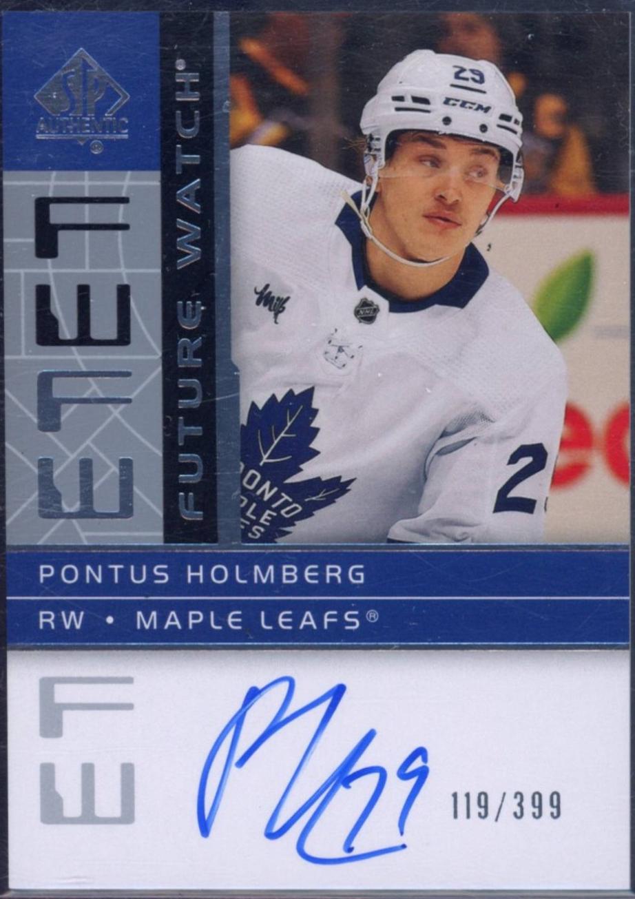 Pontus Holmberg #RFWA-PH 2022 Sp Authentic 2012 13 Retro Future Watch Autographs Hockey