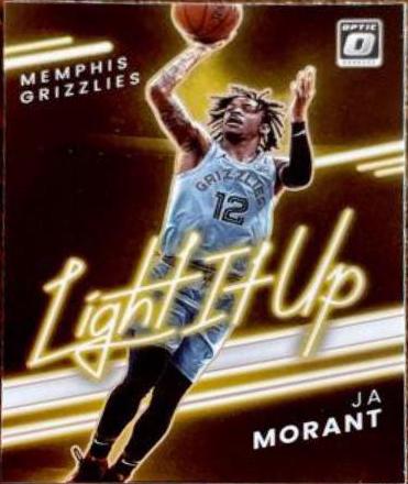 Ja Morant #6 Basketball Cards 2021 Panini Donruss Optic Light It Up