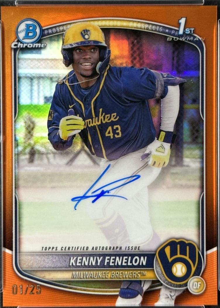 Kenny Fenelon [Orange Shimmer Refractor] #CPA-KF