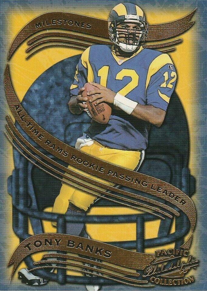 Tony Banks #17 Football Cards 1997 Pacific Philadelphia Milestone