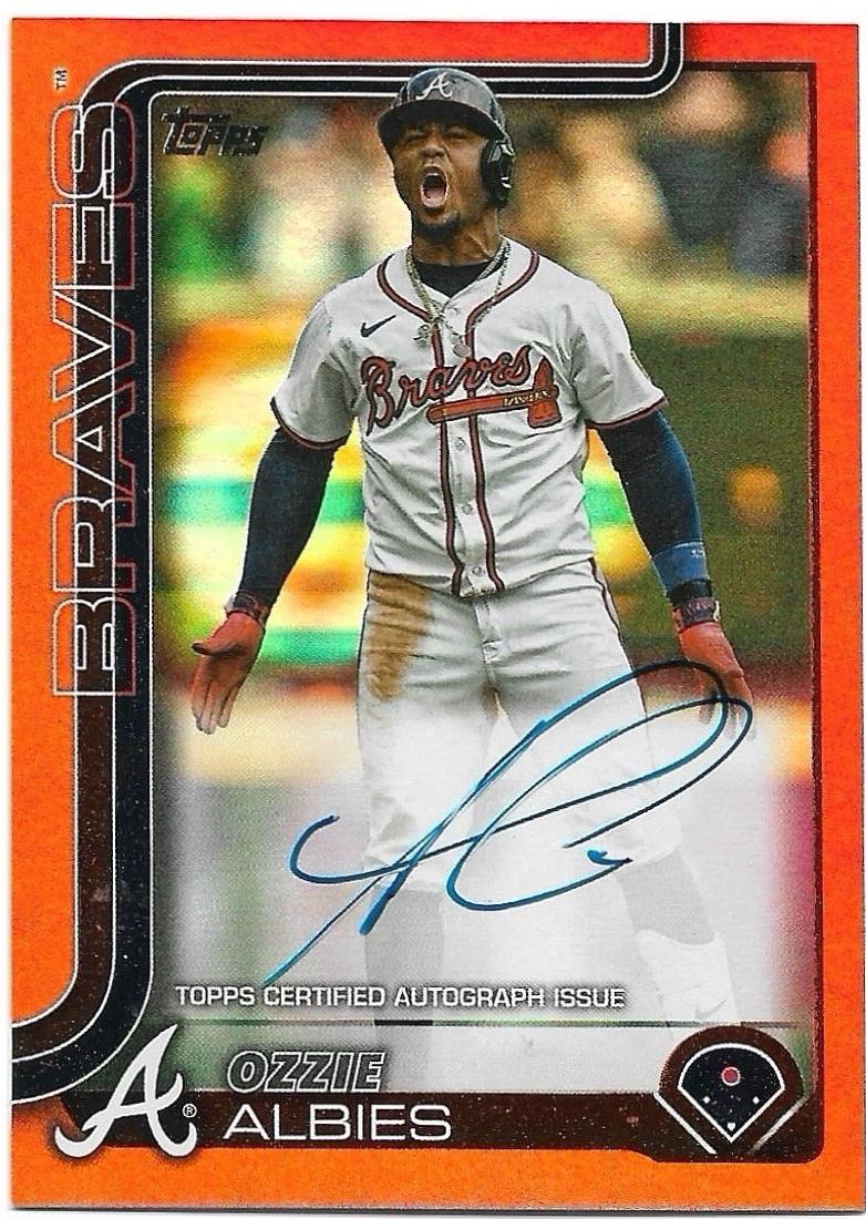 Ozzie Albies [Orange Foil Real One Autograph] #364