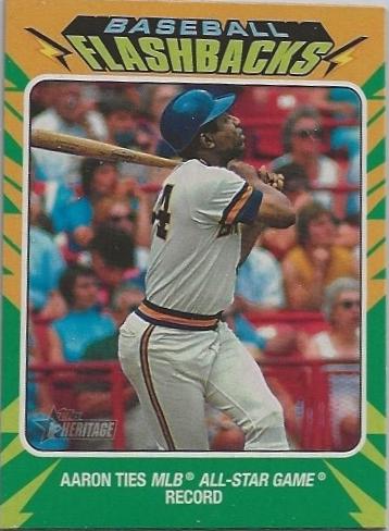 Hank Aaron #BF-6 Baseball Cards 2024 Topps Heritage Mini Flashback