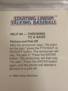 Help #4 Throwing to A Base