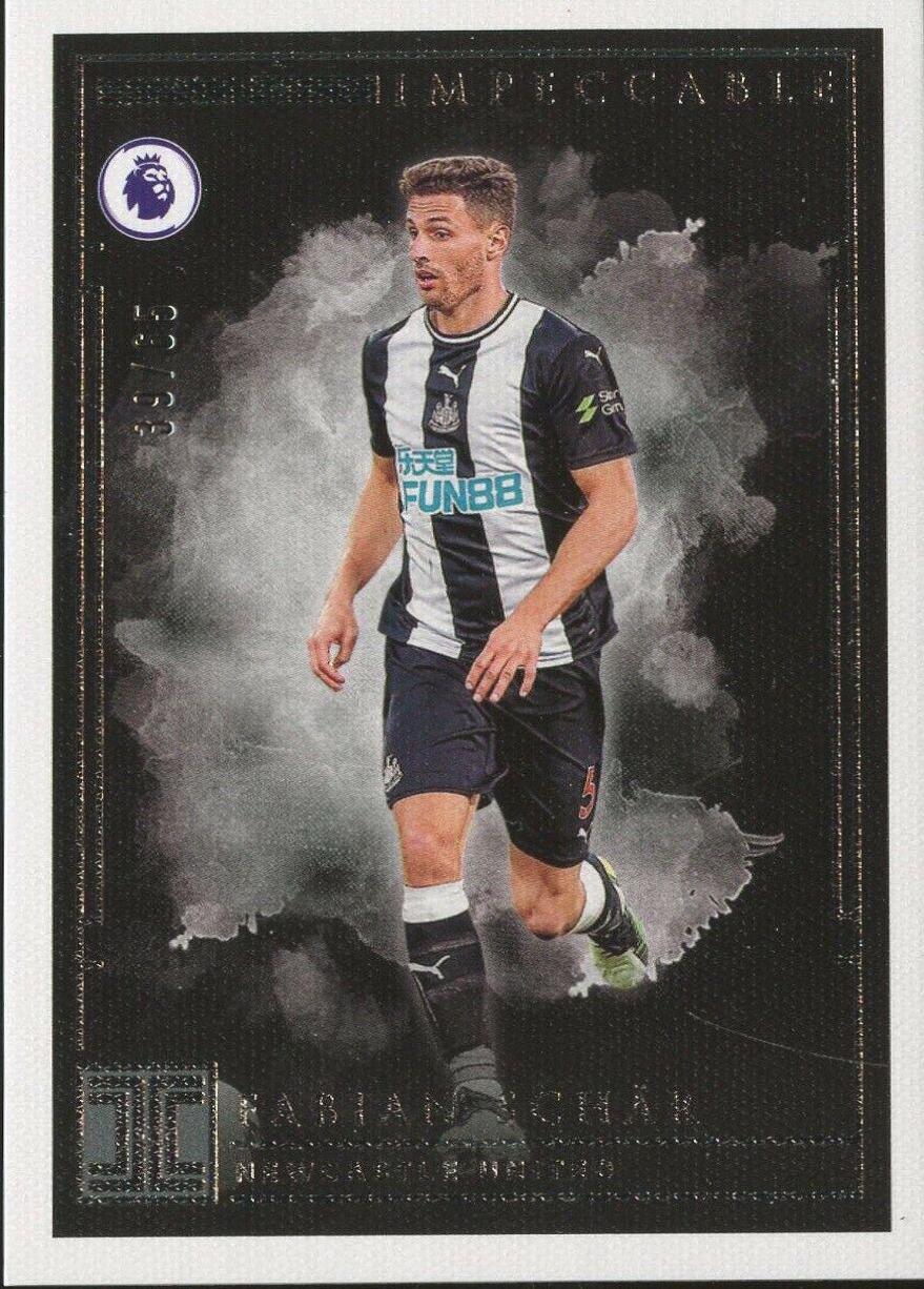 Fabian Schar #49 Soccer Cards 2019 Panini Impeccable Premier League
