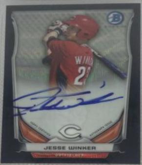 Jesse Winker [Chrome Black Wave Refractor] #JW