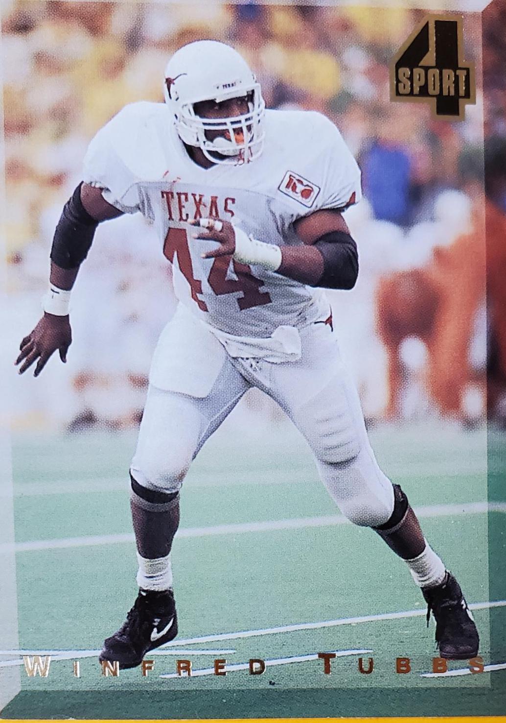 Winfred Tubbs #98 Football Cards 1994 Classic 4 Sports Tri Cards