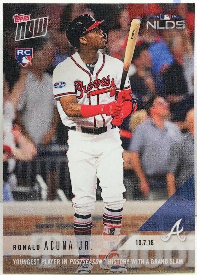Ronald Acuna Jr. #856 Baseball Cards 2018 Topps Now