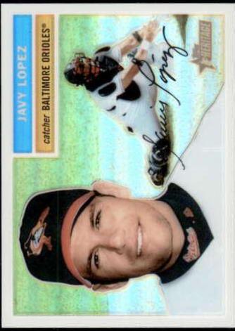 Javy Lopez #22 Baseball Cards 2005 Topps Heritage Chrome