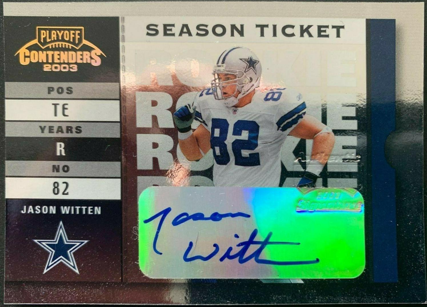 Jason Witten #117 2003 Playoff Contenders Football