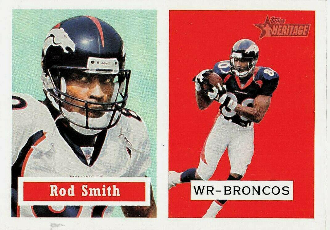 Rod Smith #3 Football Cards 2002 Topps Heritage