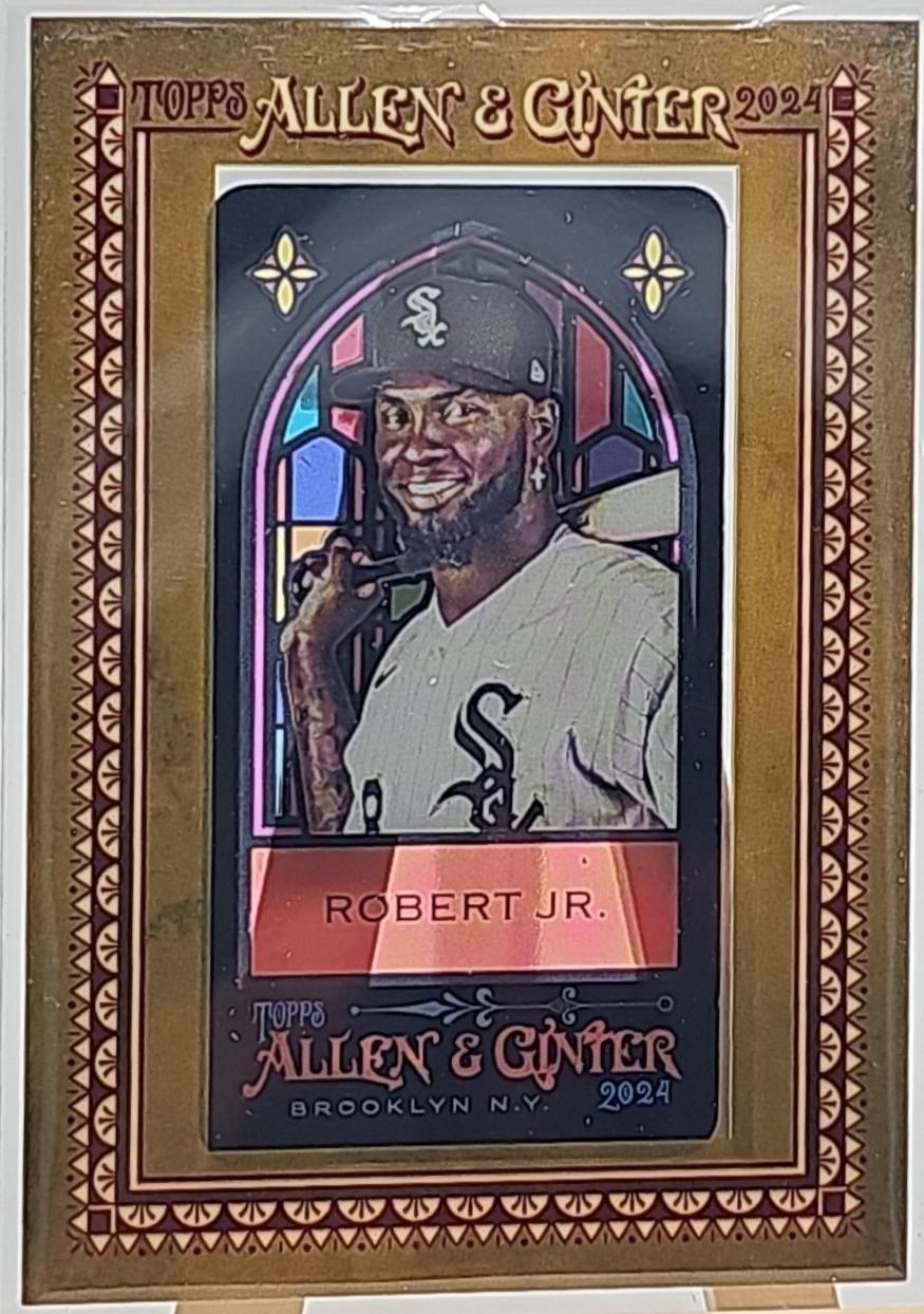 Luis Robert Jr. #7 Baseball Cards 2024 Topps Allen & Ginter Stained Glass Mini